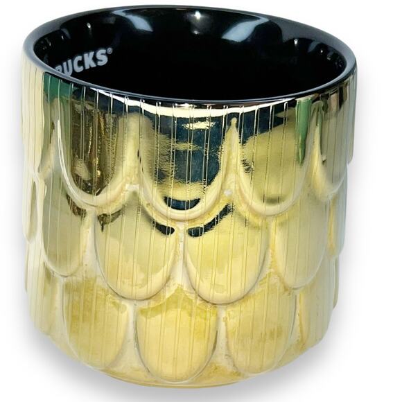 Starbucks Gold Mermaid Scales Coffee Mug - Picture 3 of 5